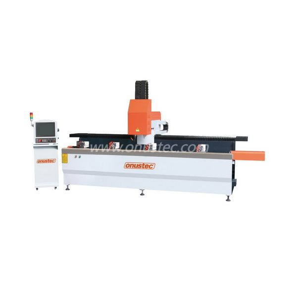 3+1 Axis Twin Spindle CNC Profile Machining Center For Doors And Windows 