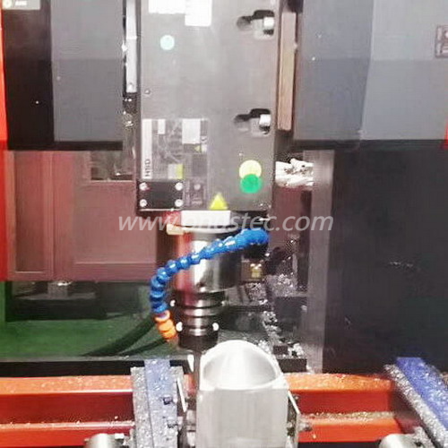 5-Axis CNC Profile Machining Center processing long aluminum extrusions